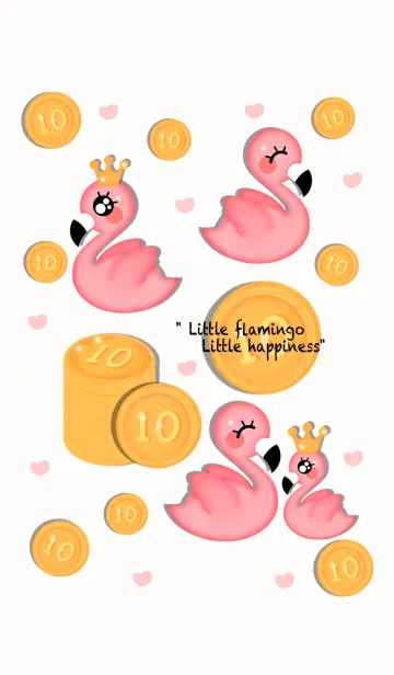 [LINE着せ替え] Little rich flamingoの画像1