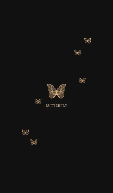 [LINE着せ替え] BUTTERFLY - ゴールドの画像1