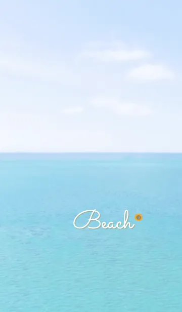 [LINE着せ替え] 海と空 ひまわり'グリーン'の画像1