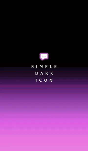 [LINE着せ替え] シンプル ダーク アイコン 26の画像1