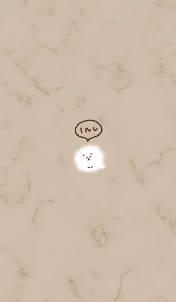 [LINE着せ替え] マーブルと犬♥ブラウン03_1の画像1