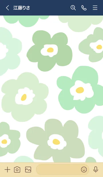 [LINE着せ替え] 北欧風 かわいい花15の画像3