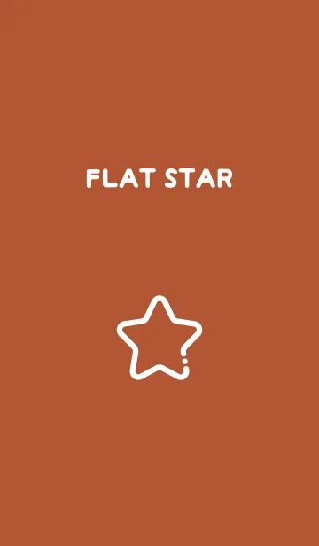 [LINE着せ替え] FLAT STAR / Burnt Siennaの画像1