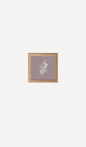 [LINE着せ替え] flower picture frame.の画像1