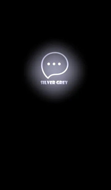 [LINE着せ替え] Silver Gray Neon Theme V2 (JP)の画像1