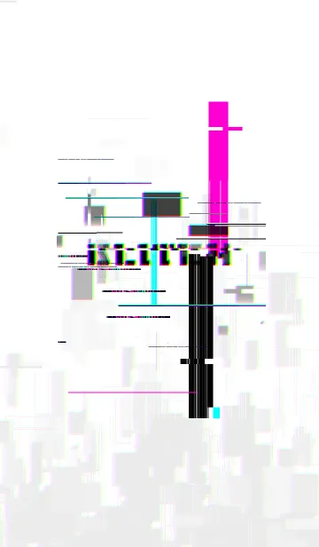 [LINE着せ替え] LOST GLITCH 01 #ホワイトの画像1