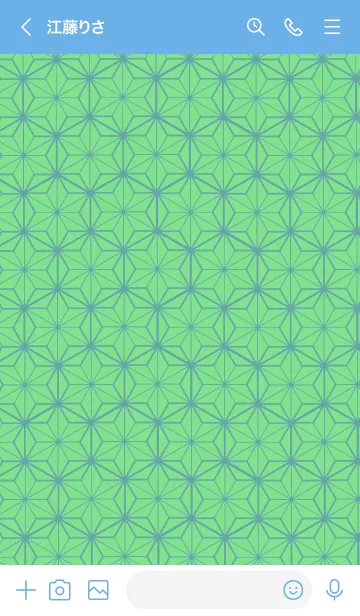 [LINE着せ替え] 和柄ー麻の葉ー57の画像3