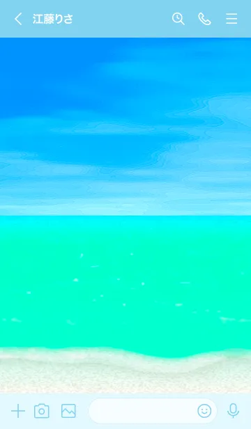 [LINE着せ替え] カハナモク・ビーチ★ハワイ＊ALOHA+303の画像3