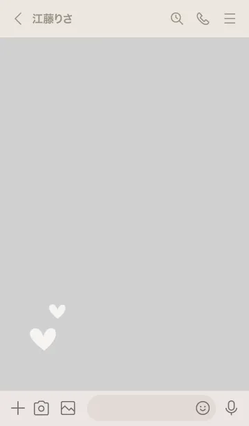 [LINE着せ替え] シンプルキュートなハートのデザイン♪11の画像3