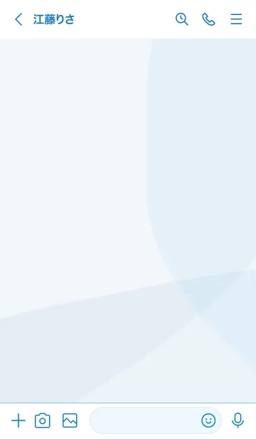 [LINE着せ替え] 水彩/ブルーの画像3