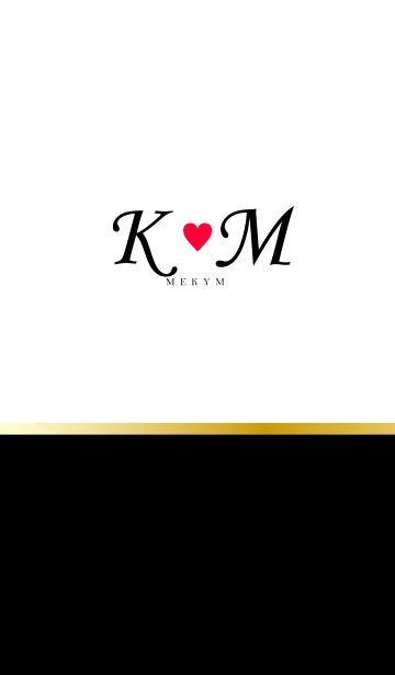 [LINE着せ替え] LOVE-INITIAL K&M イニシャル 4の画像1