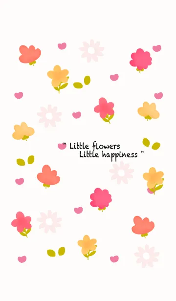 [LINE着せ替え] Little colorful flowers 20 :)の画像1