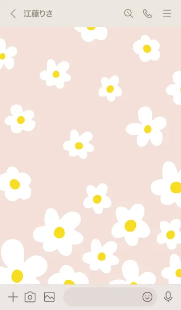 [LINE着せ替え] 白い花 斜め 舞う18の画像3