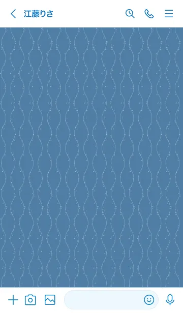 [LINE着せ替え] 和音 立涌と音符 薄縹の画像3