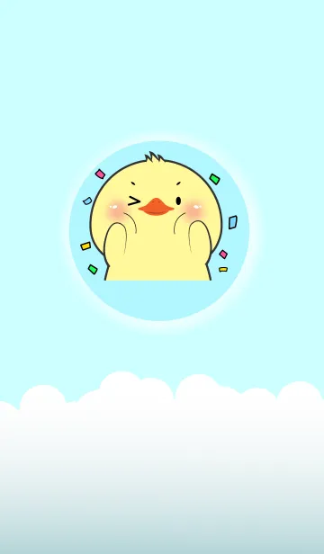 [LINE着せ替え] Simple So Lovely Duck (JP)の画像1