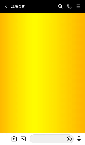 [LINE着せ替え] Simple Gradation -GlossyYellow 6-の画像3