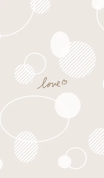 [LINE着せ替え] 白いおしゃれな丸26の画像1