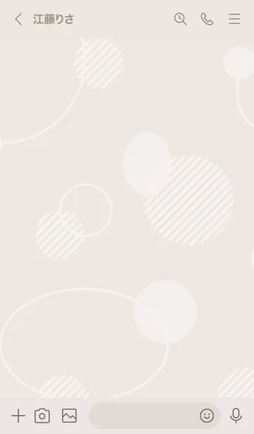 [LINE着せ替え] 白いおしゃれな丸26の画像3