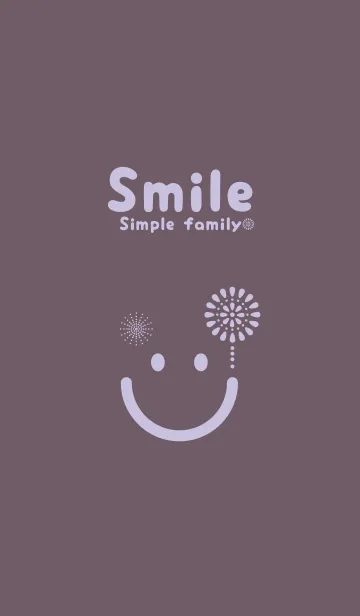 [LINE着せ替え] スマイル＆花火-葡萄鼠の画像1