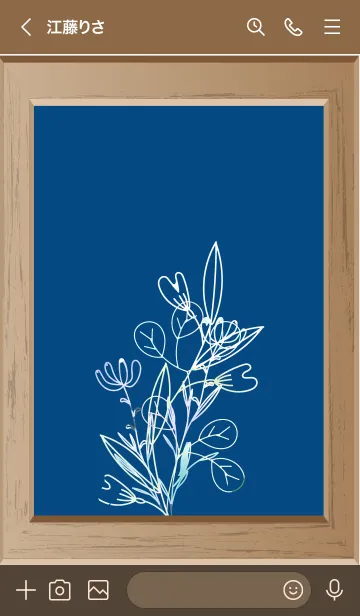 [LINE着せ替え] flower picture frame 6の画像3