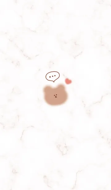 マーブルとゆるいクマ♥ピンクブラウン06_1の着せ替えメイン画像
