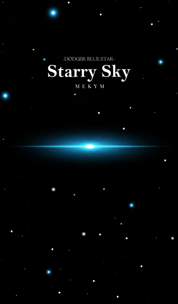 [LINE着せ替え] Starry Sky -DODGER BLUE STAR-の画像1