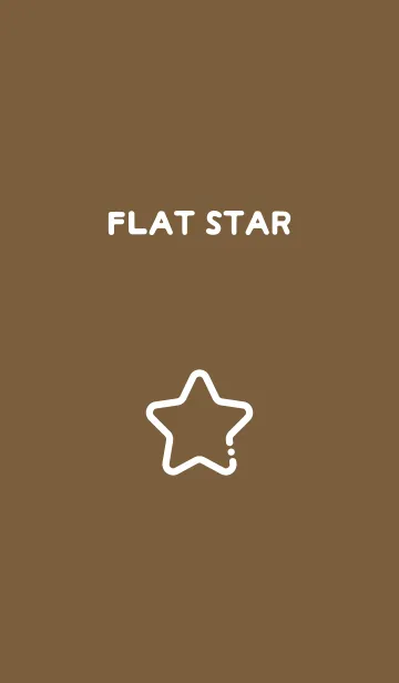 [LINE着せ替え] FLAT STAR / Burnt Umberの画像1