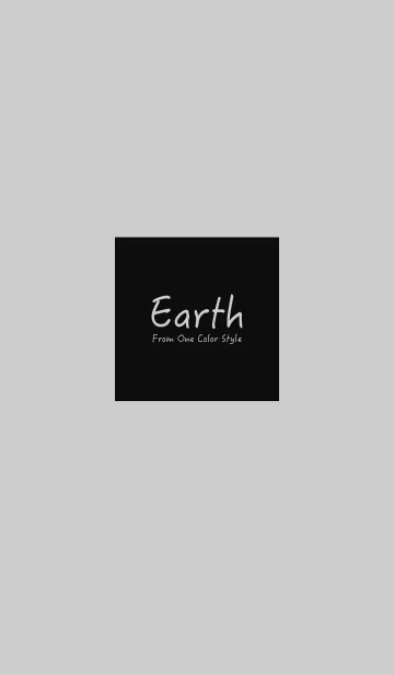 [LINE着せ替え] Earth／グレーブラックの画像1