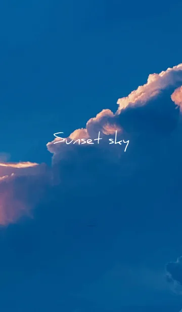 [LINE着せ替え] ベージュとネイビー : sunsetの画像1