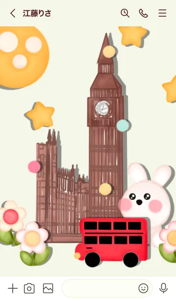 [LINE着せ替え] Happy bunny Happy London 6の画像3