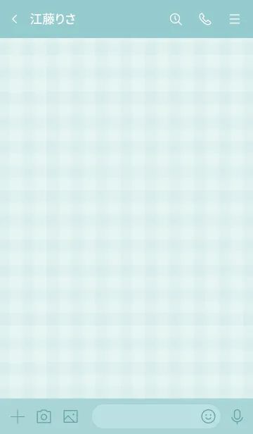 [LINE着せ替え] ギンガムチェックグリーン4の画像3