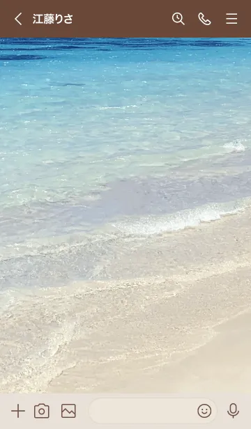 [LINE着せ替え] SUMMER BLUE SEA WAVE 3の画像3