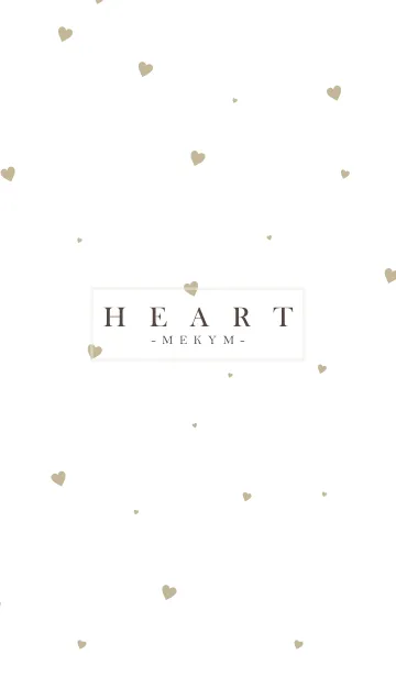 [LINE着せ替え] HEART Beige-MEKYM 26の画像1