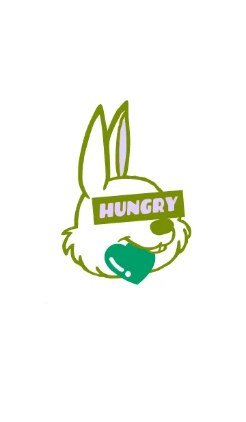 [LINE着せ替え] ハート イート ラビット 118の画像1