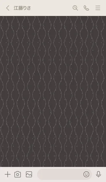 [LINE着せ替え] 和音 立涌と音符 檳榔子染の画像3