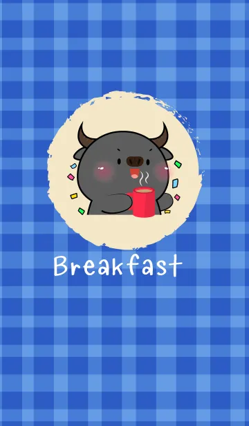 [LINE着せ替え] Simple Breakfast Buffalo Theme (JP)の画像1