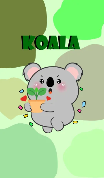 Koala Like Green Color Theme (JP)の着せ替えメイン画像