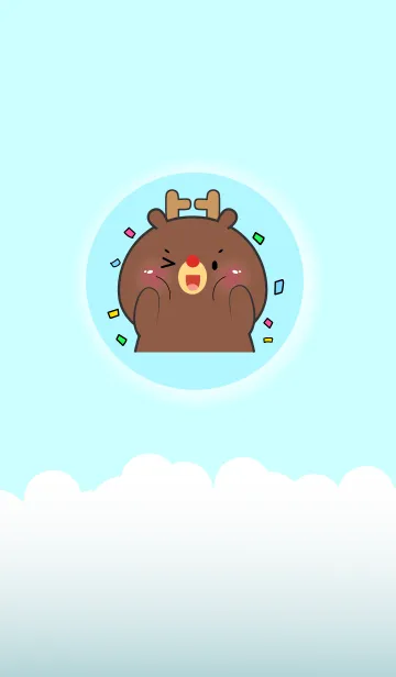 [LINE着せ替え] Simple So Lovely Deer Theme (JP)の画像1