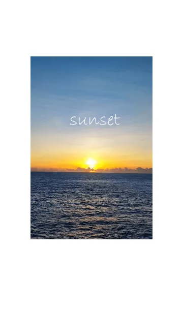 [LINE着せ替え] 沖縄の素晴らしい夕日の画像1