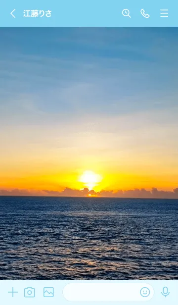 [LINE着せ替え] 沖縄の素晴らしい夕日の画像3