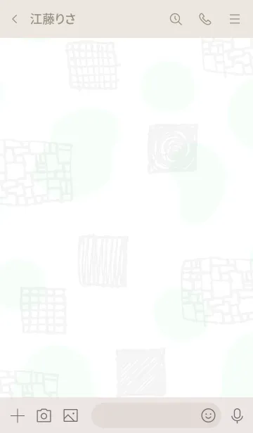 [LINE着せ替え] おしゃれ グレー四角22の画像3