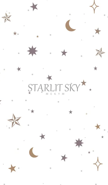 [LINE着せ替え] STARLIT SKY-WHITE 12の画像1