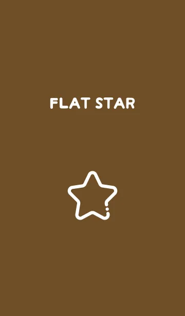 [LINE着せ替え] FLAT STAR / Sepiaの画像1