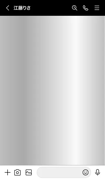[LINE着せ替え] Simple Gradation -Silver 8-の画像3