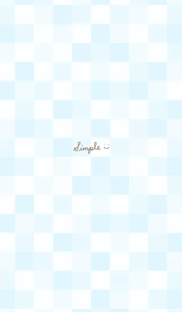 [LINE着せ替え] 白色モザイク ライトブルー4の画像1