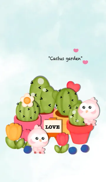 [LINE着せ替え] Big cactus garden 8の画像1