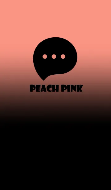 [LINE着せ替え] Black & Peach Pink Theme V2 (JP)の画像1