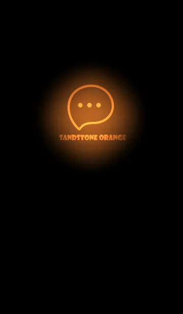 [LINE着せ替え] Sandstone Orange Neon Theme V2 (JP)の画像1