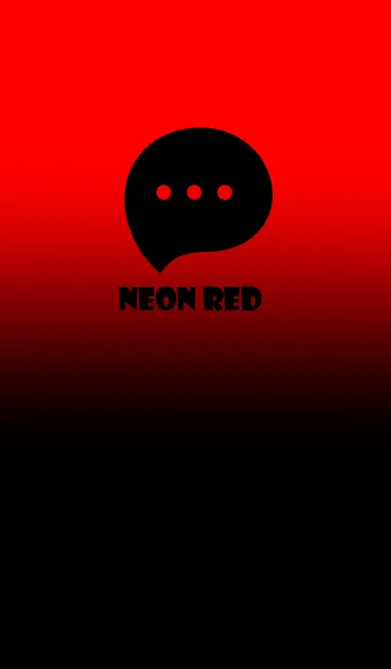 [LINE着せ替え] Black & Neon Red Theme V2 (JP)の画像1