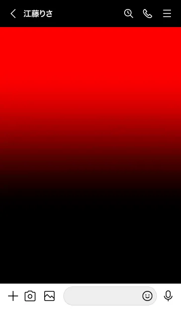 [LINE着せ替え] Black & Neon Red Theme V2 (JP)の画像3